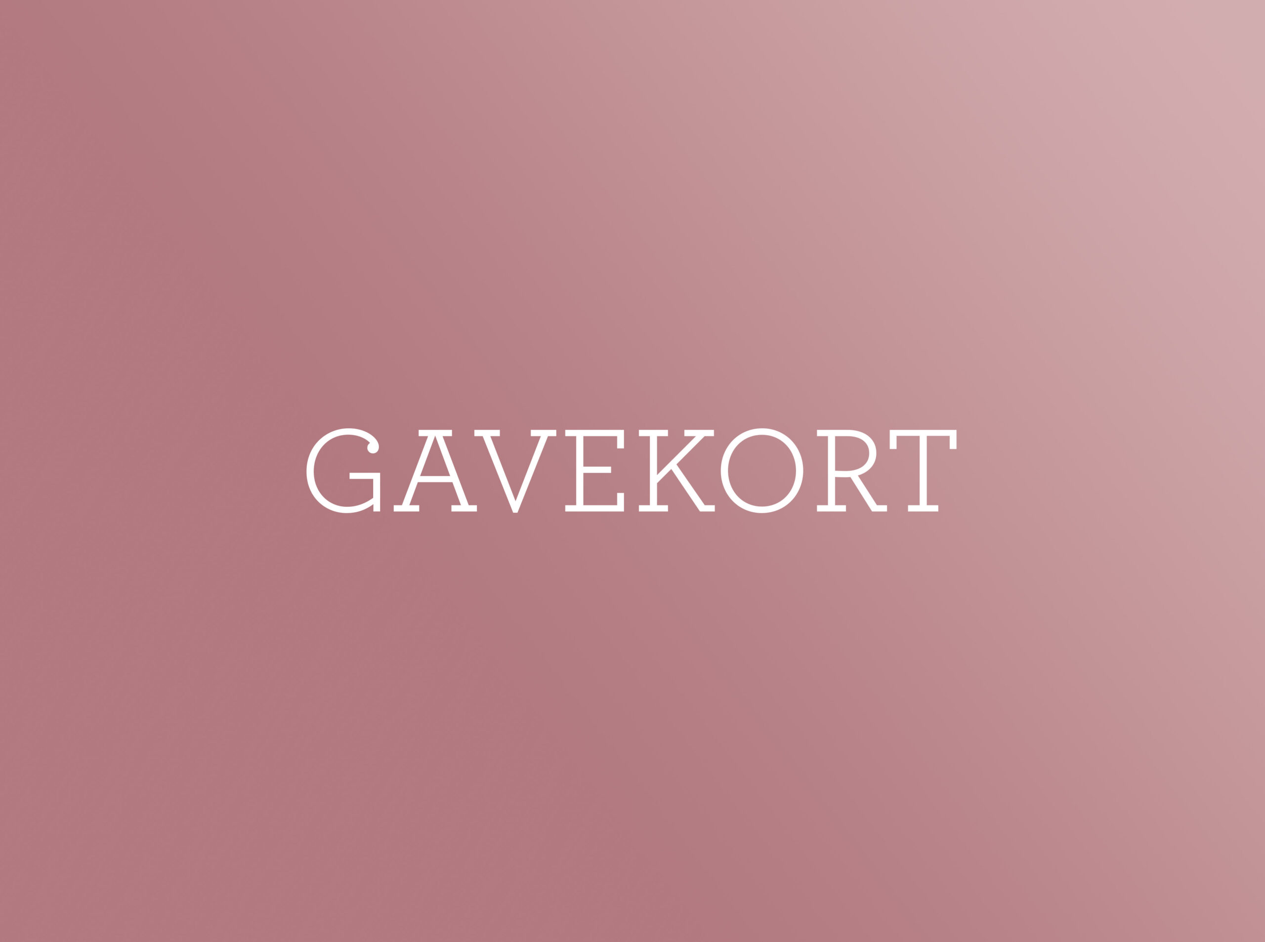 Gavekort